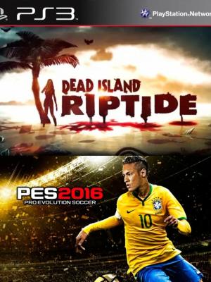 2 JUEGOS EN 1 DE DEAD ISLAND RIPTIDE + PRO EVOLUTION SOCCER 2016 PS3